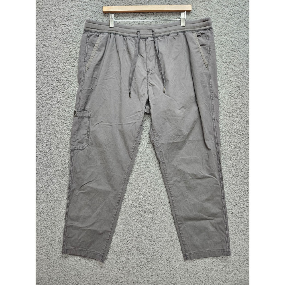 L.L. Bean Cargo Pants XL Gray Gorpcore Utility Hiking Outdoor Drawstring Pants